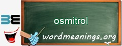 WordMeaning blackboard for osmitrol